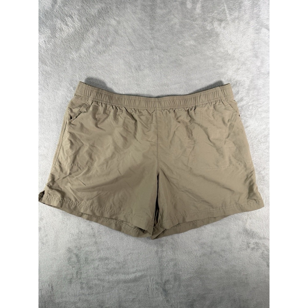 Columbia Shorts Womens Large Tan Sandy River Nylon Hiking Outdoor 5" Length